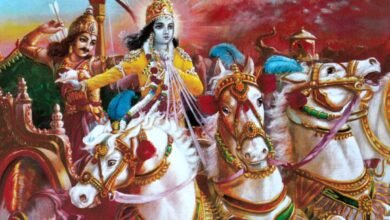 krishna and arjuna large sanatan