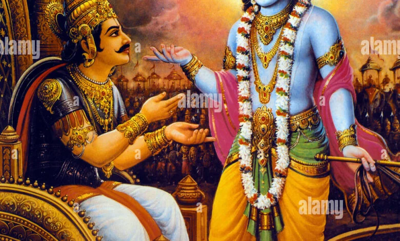 krishna arjun nel loro carro afjmfb sanatan