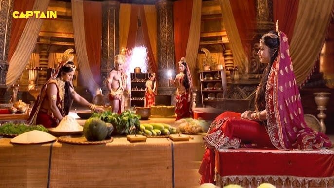 Hanuman devotion story Lord Shiva blesses Hanuman Sankat Mochan story Ram bhakti tale Hanuman sleeping story Divine feast Ayodhya Tulsi leaf miracle Hanuman ji ki kahani Lord Ram and Hanuman story Hindu mythology stories