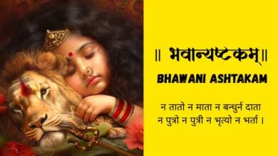 Bhavani Ashtakam Lyrics in Sanskrit & Meaning | भवान्यष्टकम्